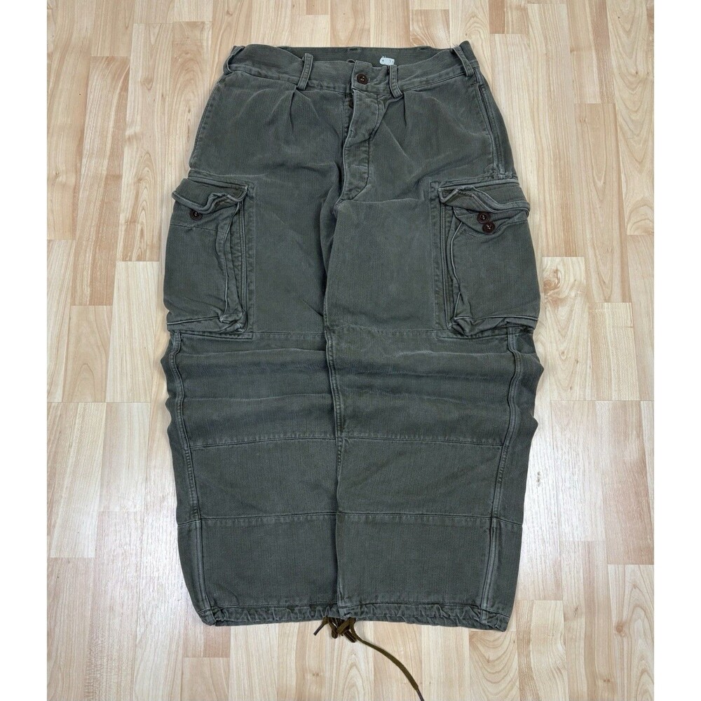 Vintage 50s 60s 70s Rotkopf German Military Pants / Green /